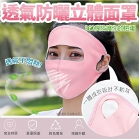 透氣防曬立體面罩-黑色