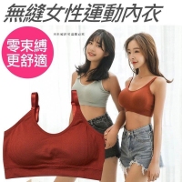 無縫女性運動內衣-黑色