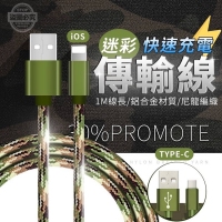 迷彩快速充電傳輸線-安卓