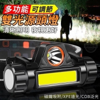 多功能可調節雙光源頭燈