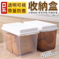 透明可視日系帶蓋防塵收納盒