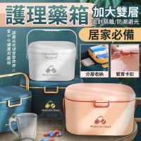 居家必備加大雙層護理藥箱-隨機