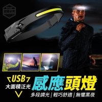 USB大面積泛光感應頭燈