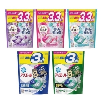 日本 P&G ARIEL 4D碳酸洗衣球36入 / 8倍消臭洗衣球33入/E.紫色36入-薰衣草
