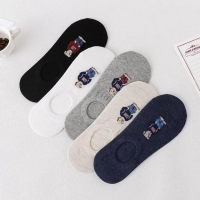 韓國東大門刺繡小熊襪（10雙/組） 240616